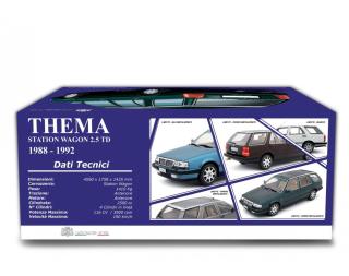 Lancia Thema Station Wagon T.D. 1988-92 Bianco Laudoracing 1:18 Resinemodell (Türen, Motorhaube... nicht zu öffnen!)